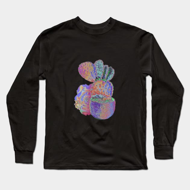 cute cactus Long Sleeve T-Shirt by abdoos